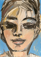 Kopf - Sigrid Palmer Malerei Kunst Künstlerin painting art artist Frankfurt